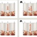 Wedding favor for fall theme, Maid of honor autumn cup
Burgundy orange floral design, 
